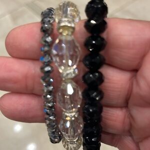 Trifecta of Bling Stretch Bracelets